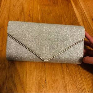 Shiny Silver Clutch
